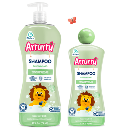 Shampoo Arruru, para cabello claro