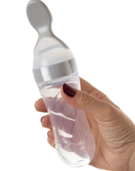 Cuchara de silicon para alimentar bebe