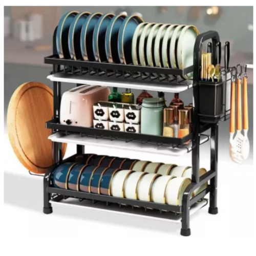ESCURRIDOR DE PLATOS 3 NIVELES (CAJA X 10) HS-1