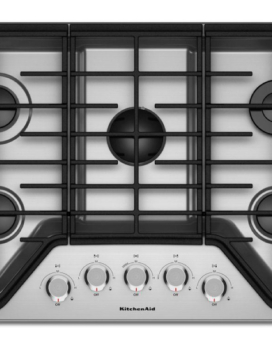 ESTUFA EMPOTRABLE KITCHEN-AID/30-76CM/5 QUEMADORES/A GAS