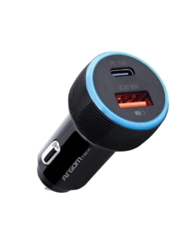 ARGOM DUAL CAR CHARGER USB/TYPE C,FAST CHARGE/38W