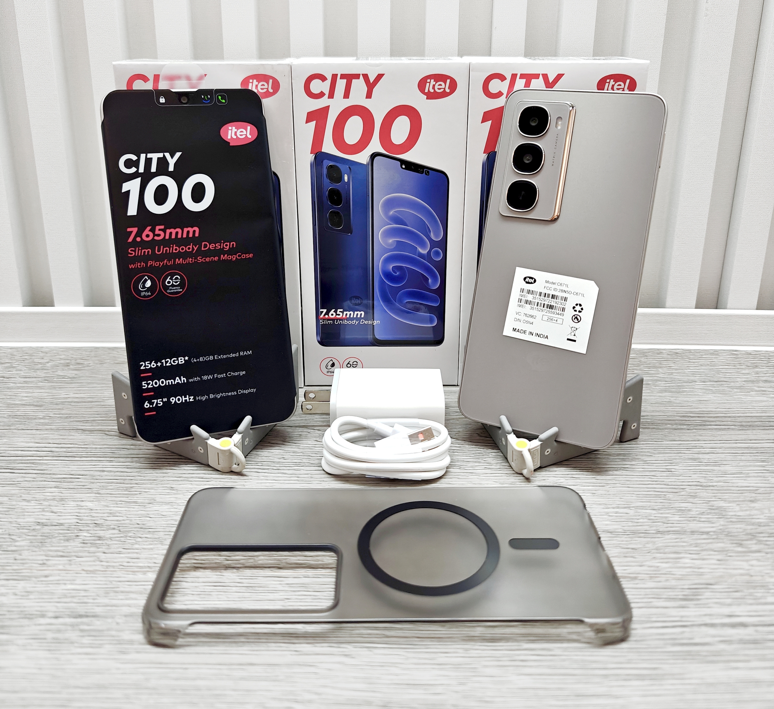 CELULAR CITY 100 (256GB. 6.75" 90HZ, 12GB RAM 4+8, IP64)