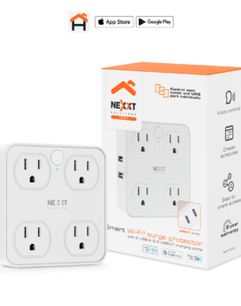 PROTECTOR DE SOBRETENSIÃ“N SMART,2 PUERTOS USB PARA CARGA,CONTROL POR VOZ