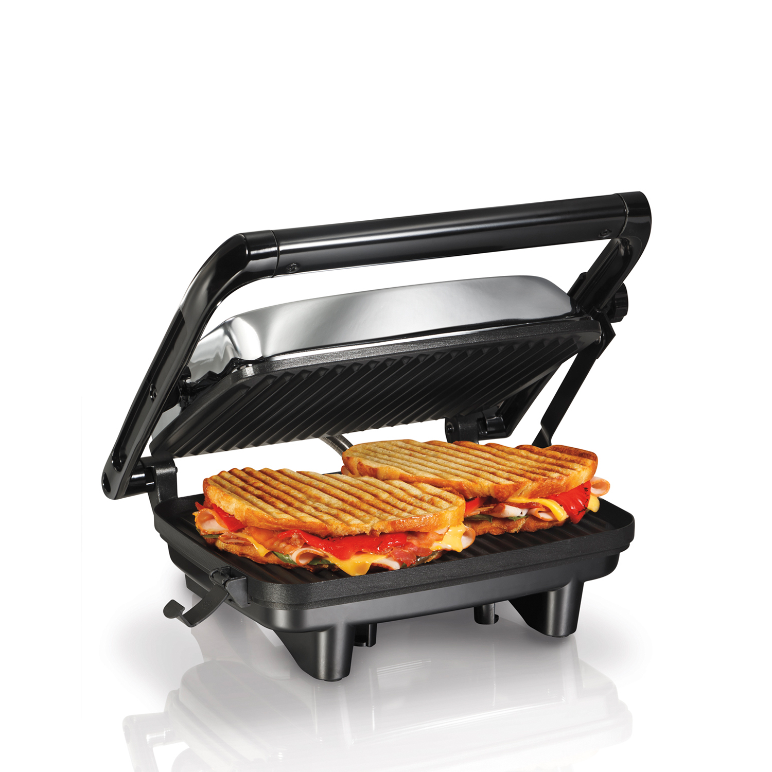 SANDWICHERA PANINI HAMILTON BEACH/REJILLAS ANTIADHERENTES