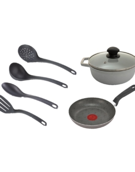 SET IMUSA/SARTEN /CARDERO /4 UTENSILIOS
