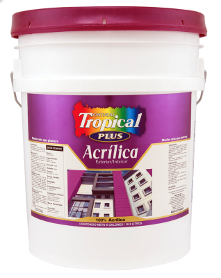 Cubeta (5GL) Pintura Acrílica - Tropical Plus