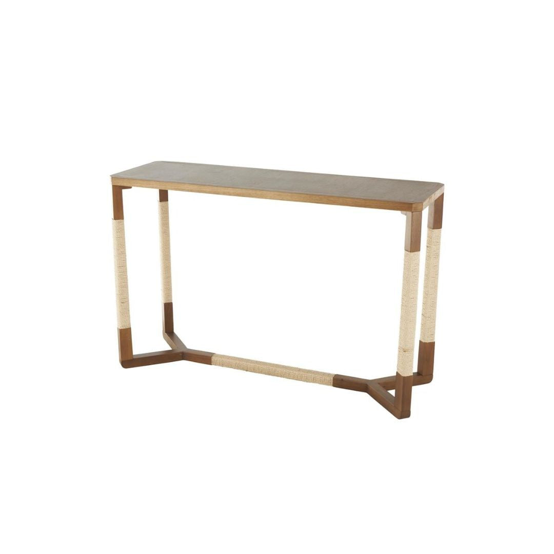 MESA CONSOLA DE MADERA MARRON