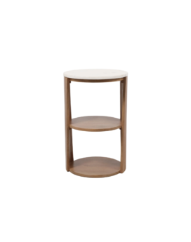 MESA LATERAL 24X14 WHITE/BROWN