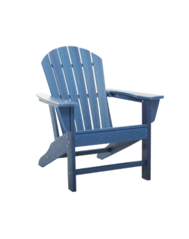 SILLA ADIRONDACK PARA EXTERIOR EN RESINA AZUL OSCURO