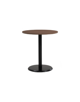 MESA DE COMEDOR RUNDA REDONDA EN COCOA Y NEGRO