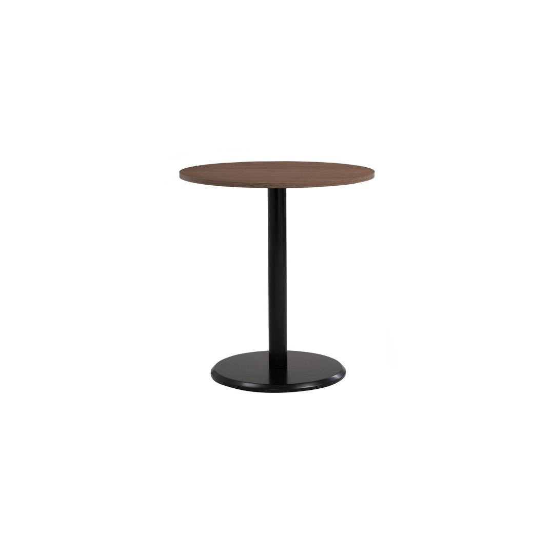 MESA DE COMEDOR RUNDA REDONDA EN COCOA Y NEGRO