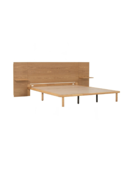 CAMA QUEEN PLATO CON MESAS DE NOCHE INTEGRADAS