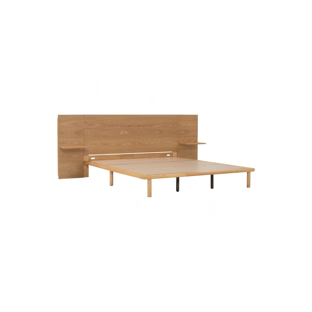 CAMA QUEEN PLATO CON MESAS DE NOCHE INTEGRADAS