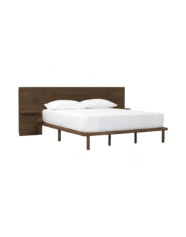 CAMA QUEEN PLATO CON MESAS DE NOCHE INTEGRADAS COCOA