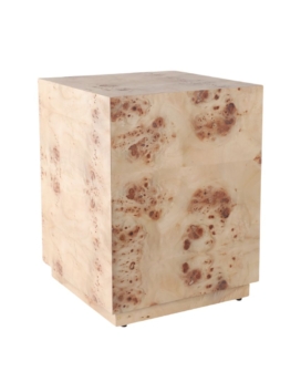 MESA AUXILIAR BURL WOOD BLOCK