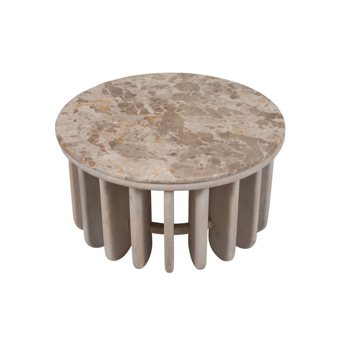 MESA DE CENTRO WOOD & MARBLE