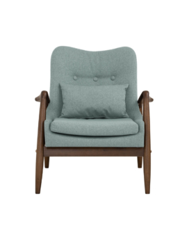 SILLON LOUNGE SCENIC EN MADERA Y TAPIZADO BOUCLE