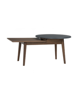 MESA DE CENTRO ALORA EN ROBLE MALAYO Y ACABADO GRAPHITE GREY