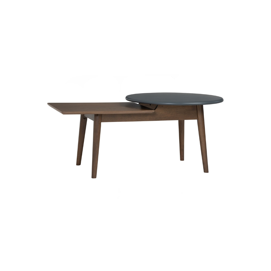 MESA DE CENTRO ALORA EN ROBLE MALAYO Y ACABADO GRAPHITE GREY