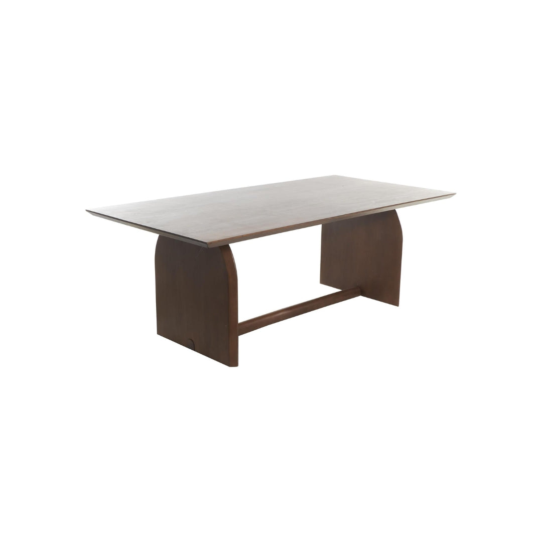 MESA DE COMEDOR DE MADERA DE MANGO ESTILO MID-CENTURY EN 84"