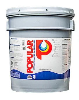 Pintura Semigloss - Popular Cubeta (5GL)