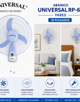 ABANICO UNIVERSAL DE PARED RP-60