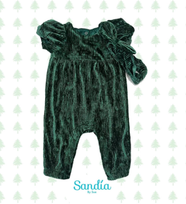 Enterizo niña con lazo para cabeza Cat & Jack talla: 0-3 meses