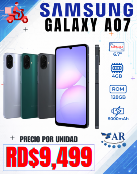 CELULAR SAMSUNG GALAXY A07, 128GB