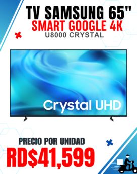 TELEVISOR 65" SAMSUNG U8000 SMART GOOGLE FULL HD