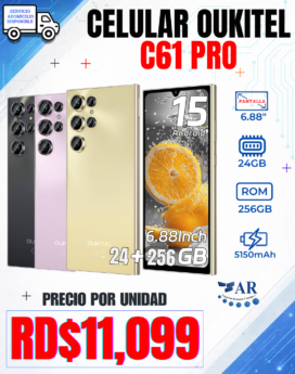 CELULAR OUKITEL C61 PRO, 256GB