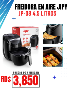 FREIDORA DE AIRE ELÉCTRICA JIPY JP-08 4.5 LITROS