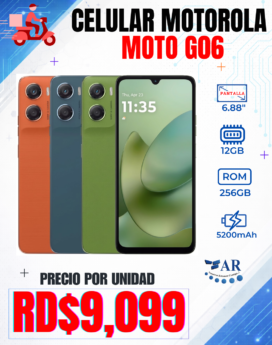 CELULAR MOTOROLA MOTO G06, 256GB