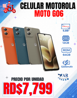 CELULAR MOTOROLA MOTO G06, 64GB