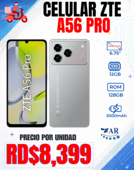 CELULAR ZTE A56 PRO, 128GB