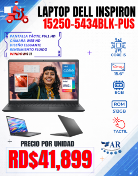 LAPTOP DELL INSPIRON 15250-5434BLK-PUS (NUEVA)