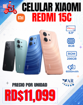 CELULAR XIAOMI REDMI 15C, 256GB