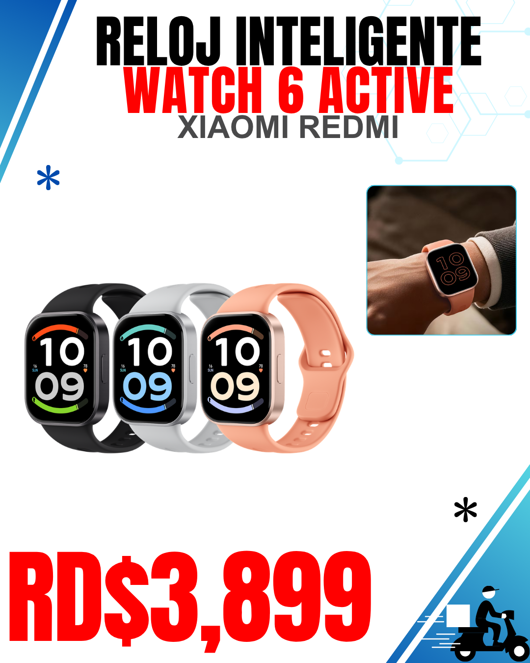 RELOJ INTELIGENTE XIAOMI REDMI WATCH 6 ACTIVE