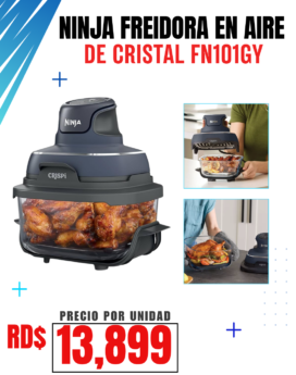 NINJA FREIDORA EN AIRE DE CRISTAL 4 LITROS FN101GY