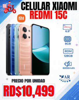 CELULAR XIAOMI REDMI 15C, 128GB