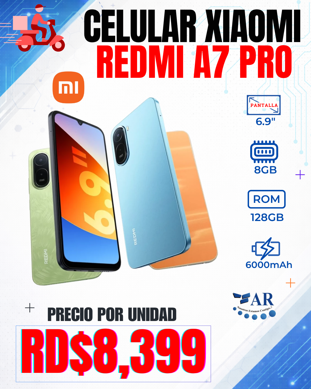 CELULAR XIAOMI REDMI A7 PRO, 128GB