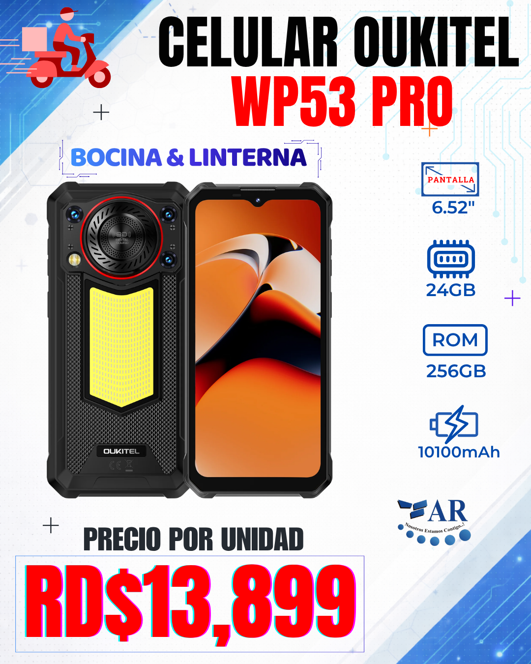 CELULAR OUKITEL WP53 PRO, 256GB