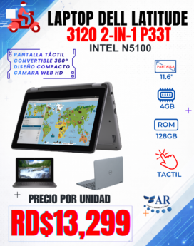 LAPTOP DELL LATITUDE 3120 2-IN-1 P33T (NUEVA)
