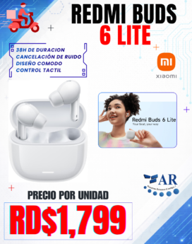 AUDIFONOS REDMI BUDS 6 LITE