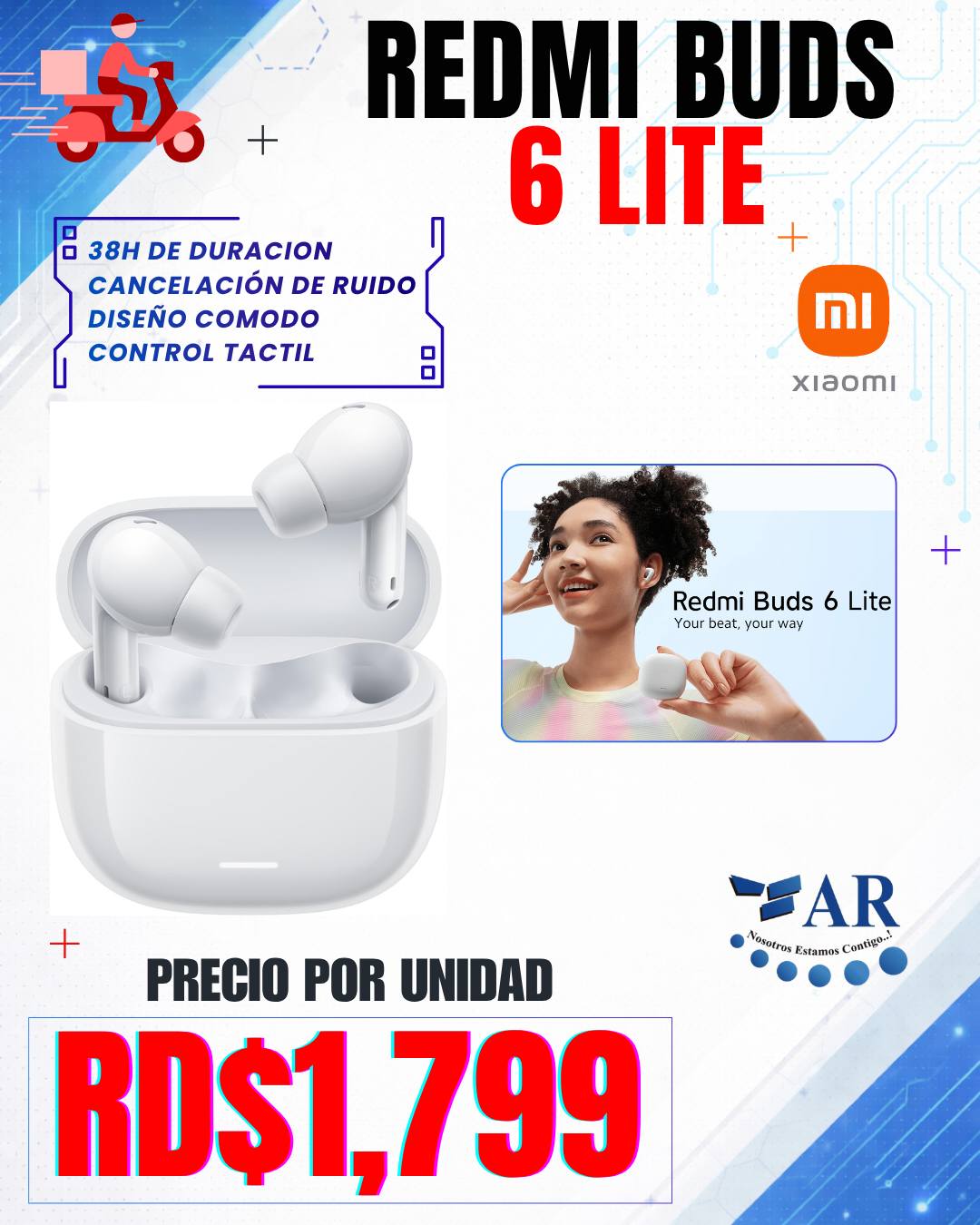 AUDIFONOS REDMI BUDS 6 LITE