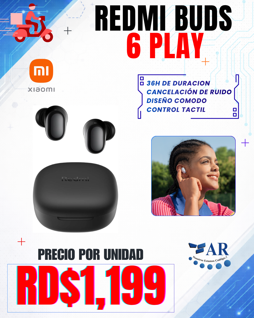 AUDIFONOS REDMI BUDS 6 PLAY