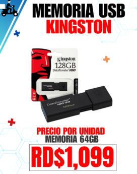 MEMORIA USB KINGSTON 64GB