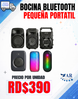 BOCINA BLUETOOTH PEQUEÑA PORTATIL
