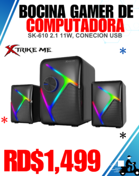 BOCINA GAMER DE COMPUTADORA SK-610