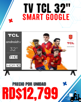 TV TCL 32" SMART GOOGLE