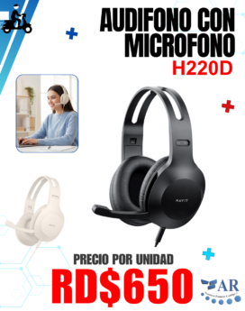 AUDIFONO CON MICROFONO H220D